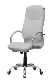 Кресло Мара П кожа хром